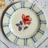 Old flat plates mismatched in earthenware