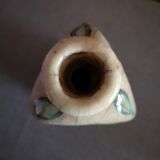 Qajar ceramic triangular vase/bottle - Late 19th century/early 20th century