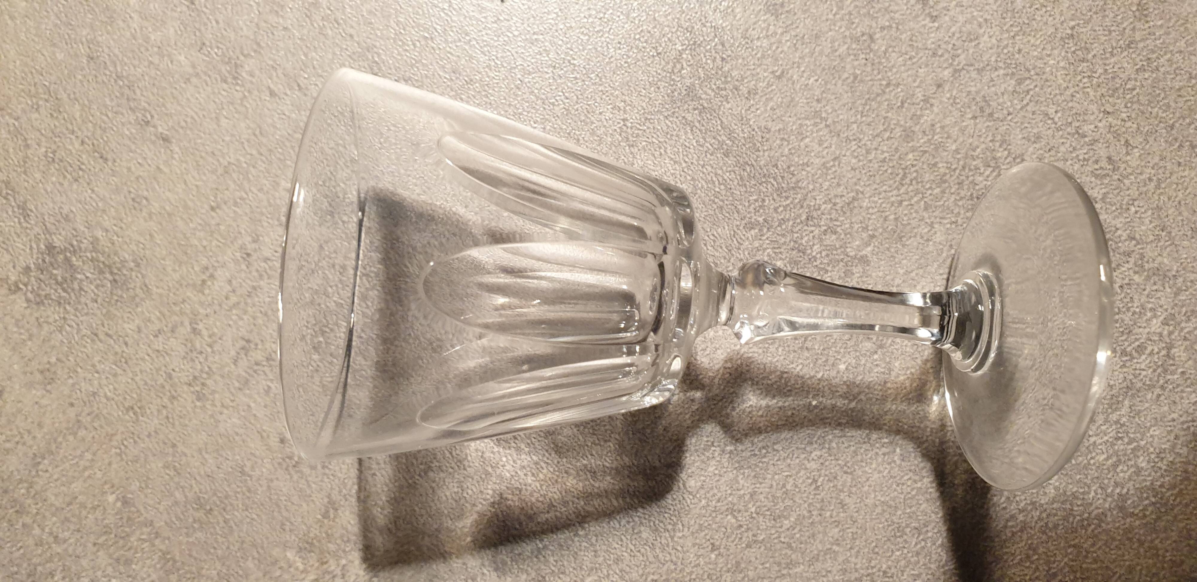 Set of 6 crystal liquor glasses