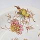 Hollow serving dish in Luneville earthenware model Poppy, iron earth, vegetable