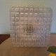 Pressed glass ceiling light, porcelain socket