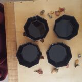 Vintage black Arcoroc ramekins