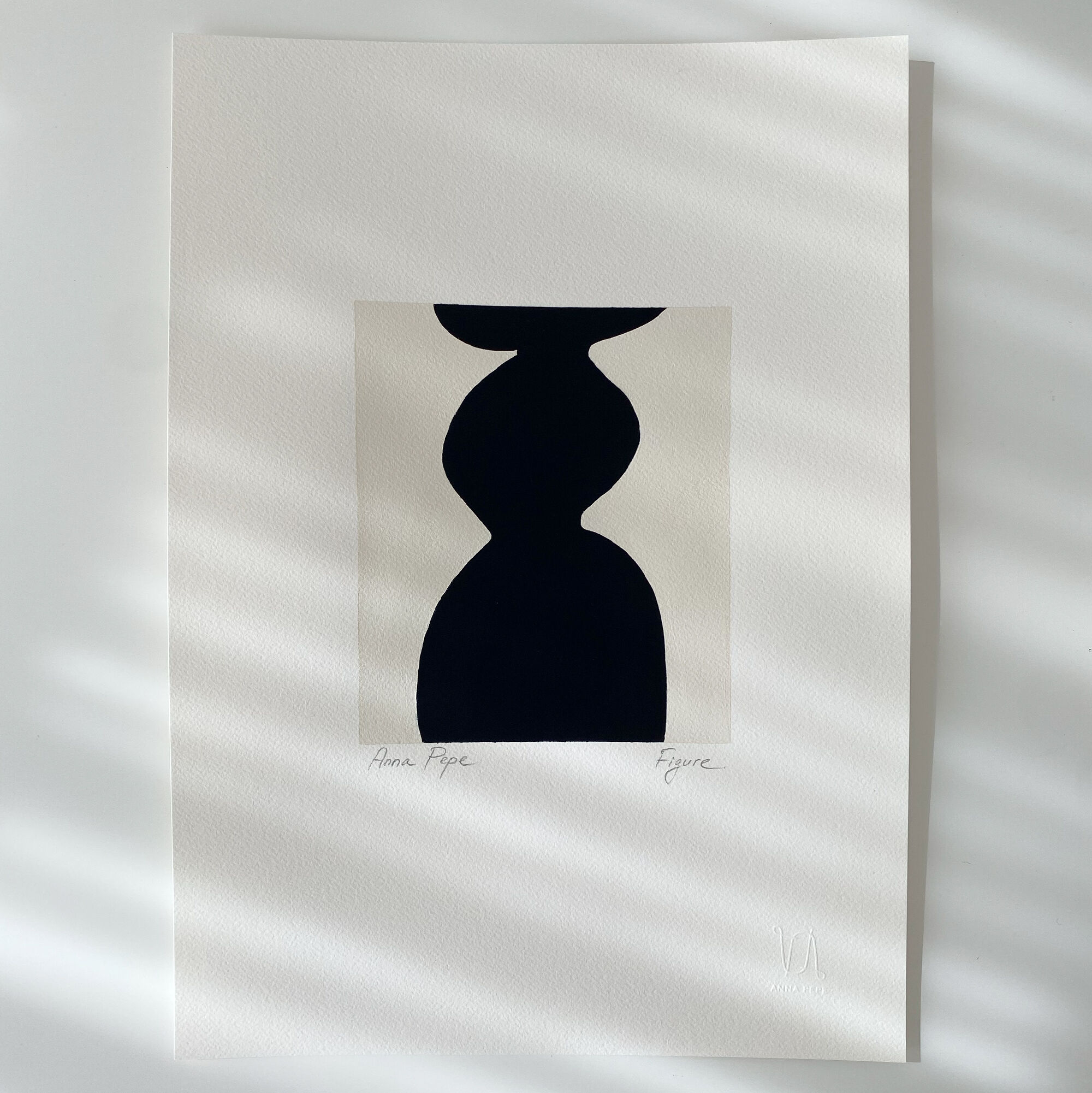 Original gouache painting "Figure 04"