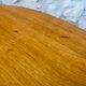 Vintage coffee table in light wood and bamboo, circa 1960.