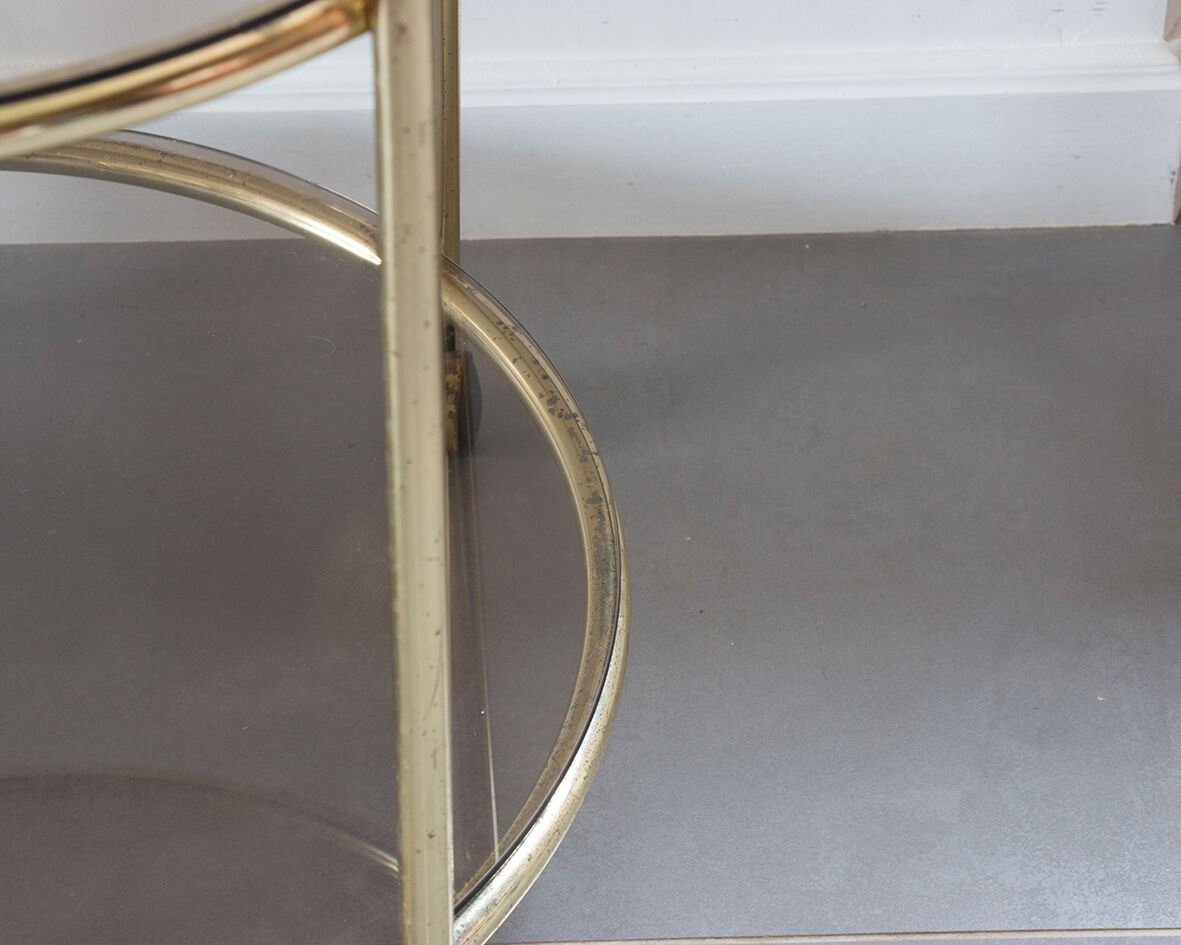 Golden serving table