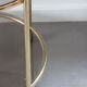 Golden serving table