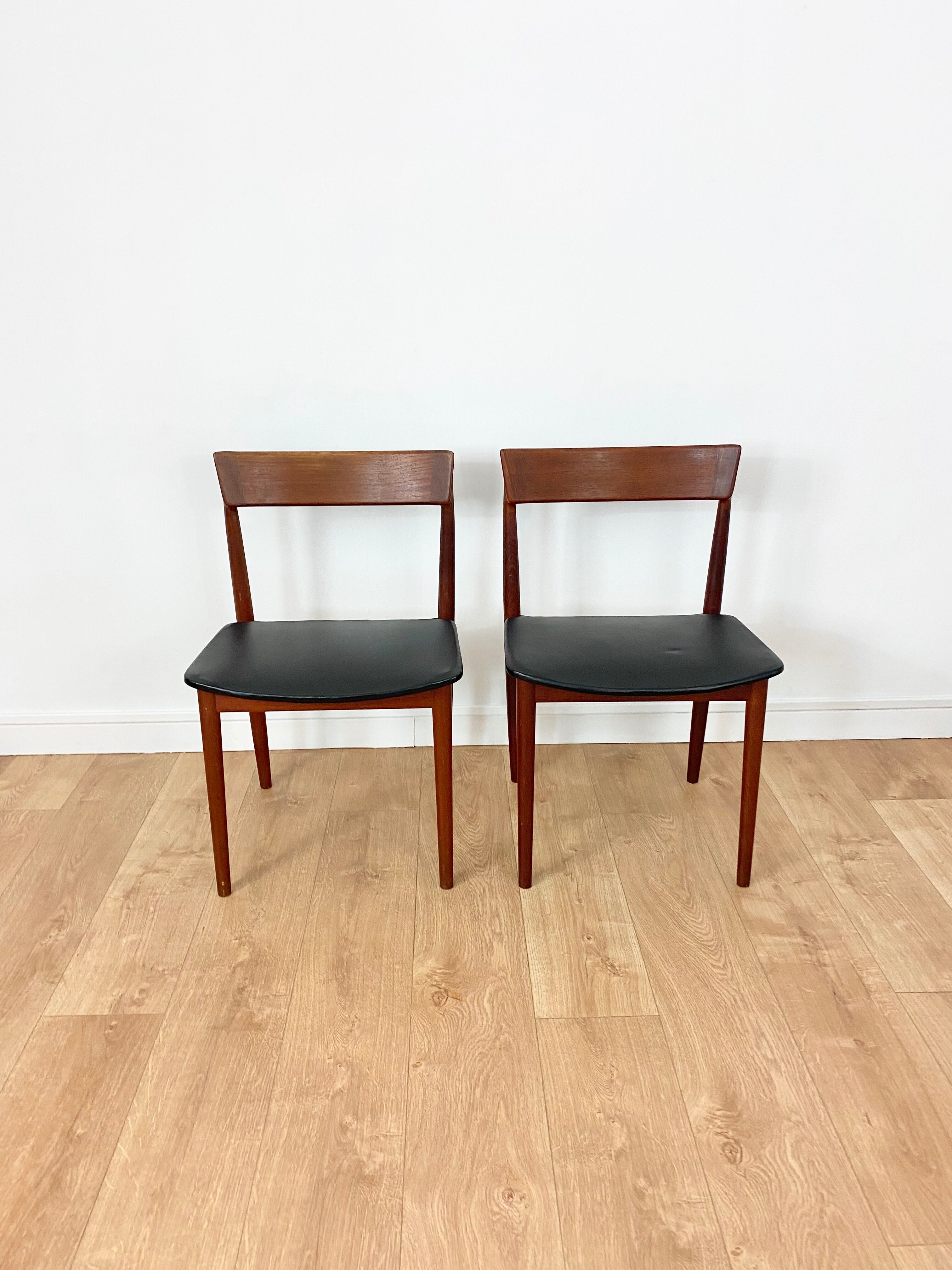 Pair of Scandinavian teak chairs Sorensen