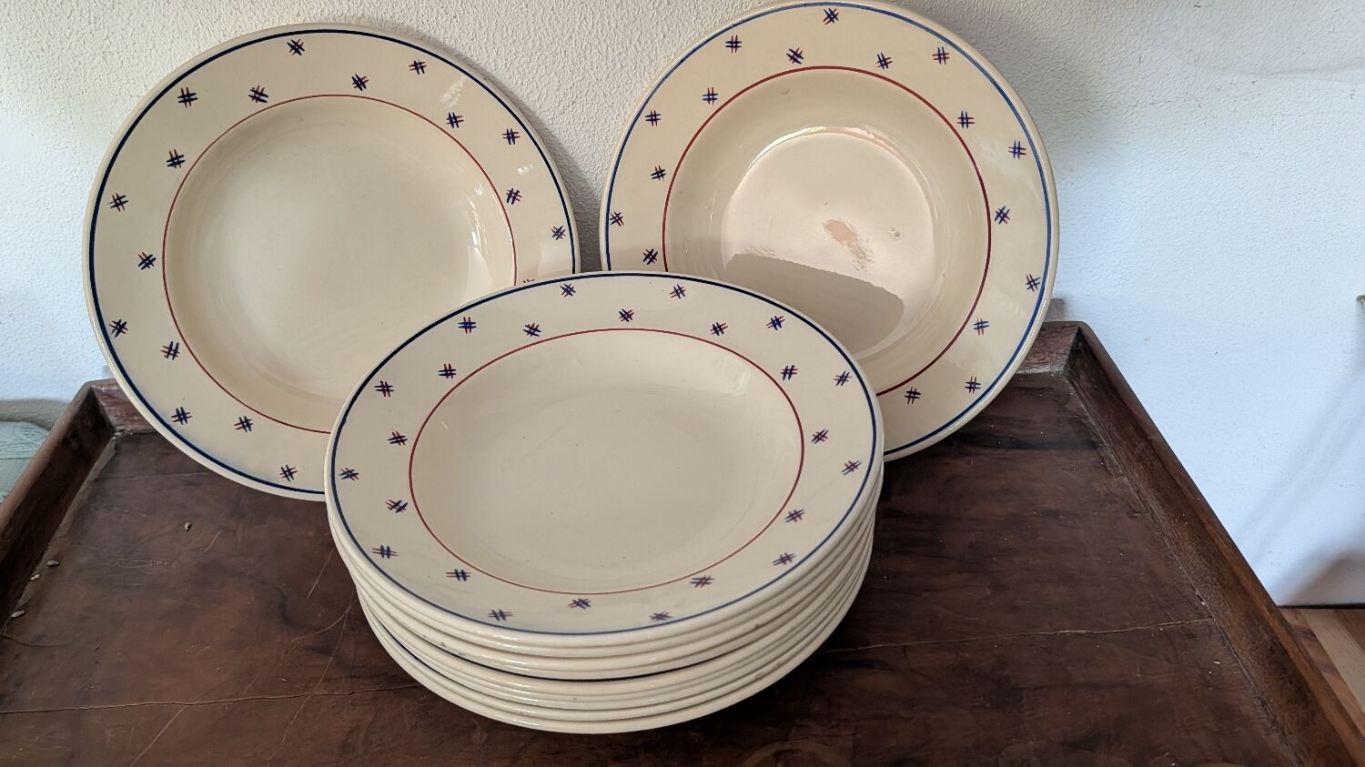 K&G Lunéville Pierre deep plates from the 1930s