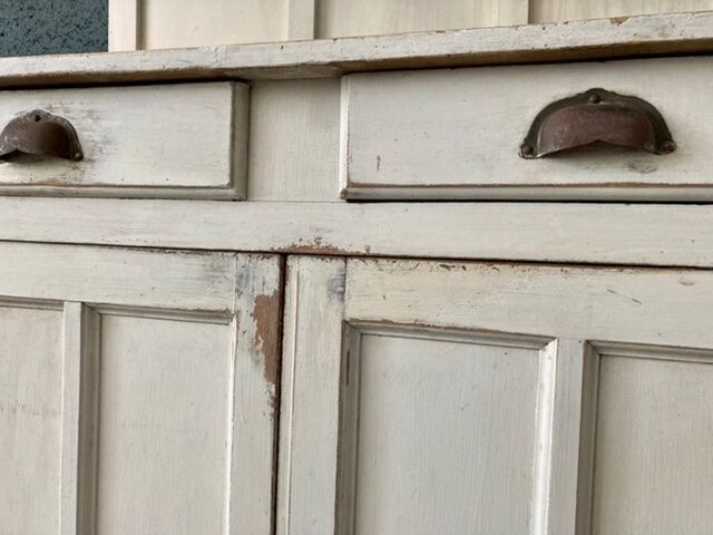 Old white Parisian buffet