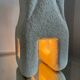 Stone lamp by sculptor Albert Tormos