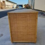 Low rattan sideboard 1960