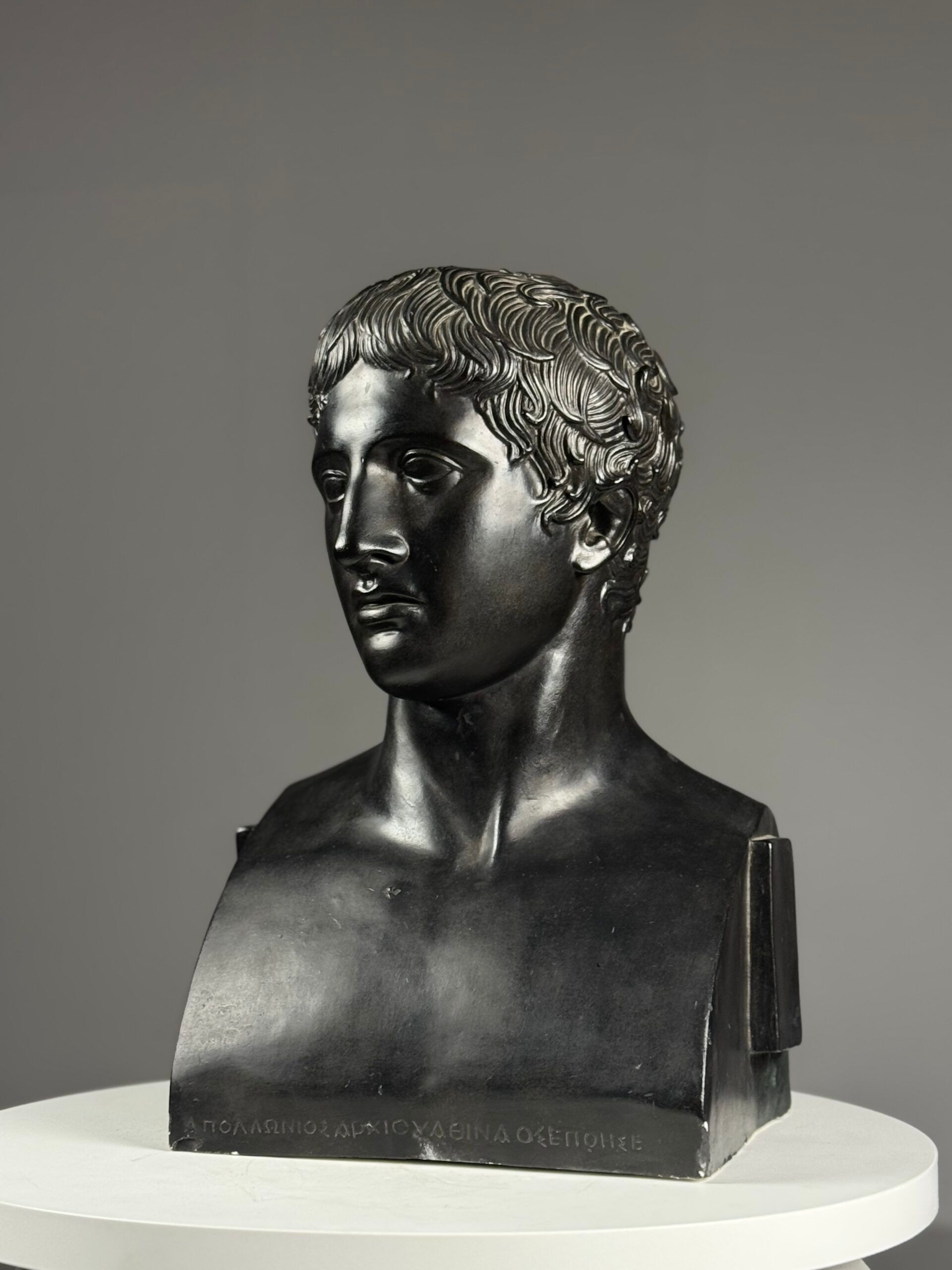 Buste grec de Doryphoros fin du 20e siècle