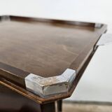 1930s art decò tray by fada in wood and metal
