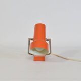 Orange and chrome wall or table spot lamp, bedside, 1960