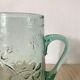 Bubbled glass water pitcher