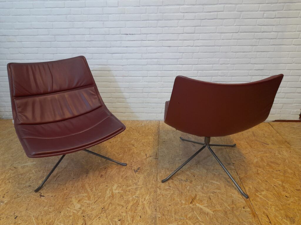 Paire de fauteuils lounge Yuki Zanotta