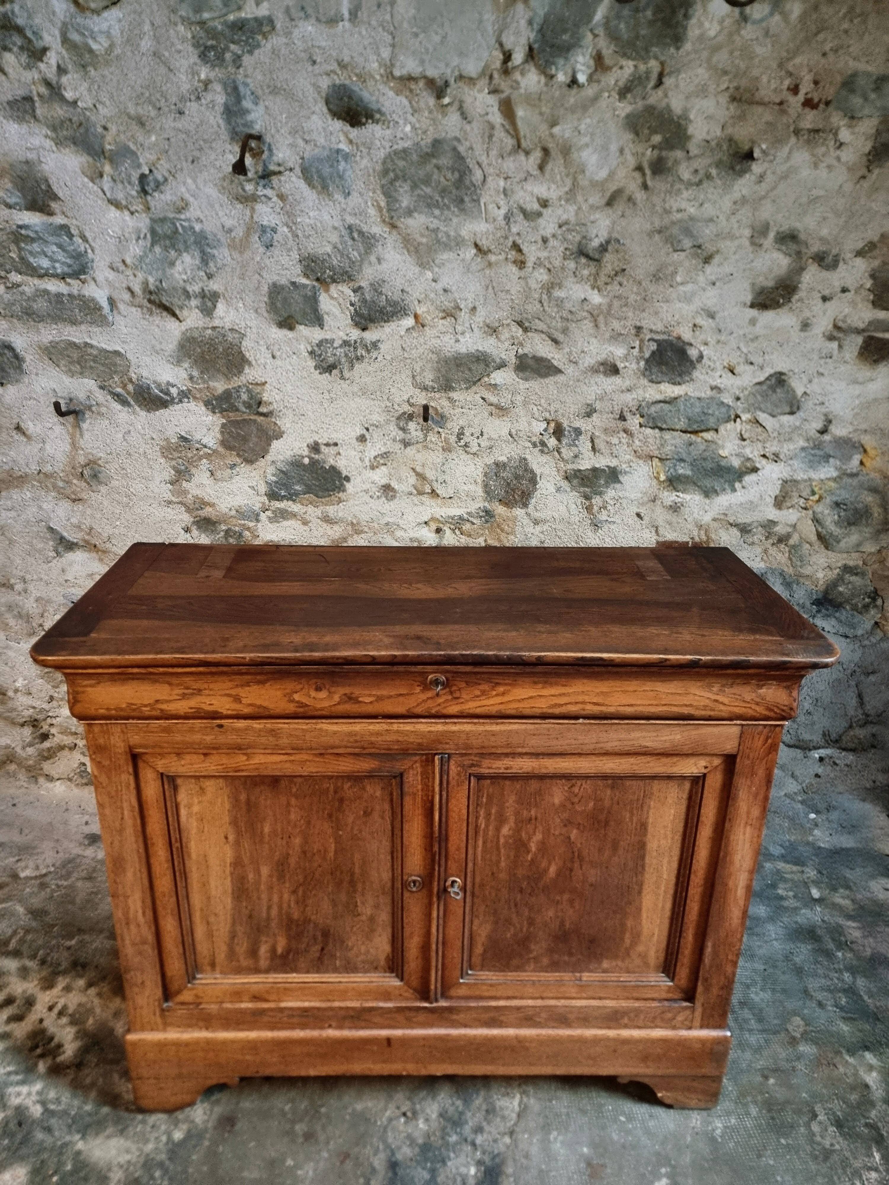 Antique French oak sideboard – 19th century