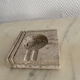 Square ashtray rough stone