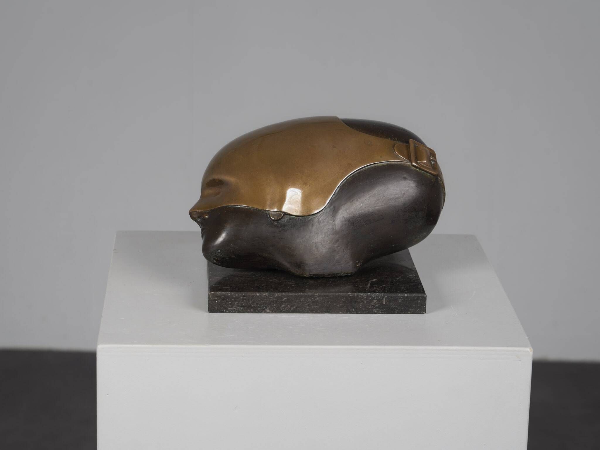 Intriguing bronze sculpture by Jos van Vreeswijk, Netherlands, 20th century