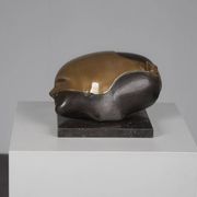 Sculpture en bronze intrigante de Jos van Vreeswijk, Pays-Bas, 20e siècle