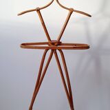 Children's rattan coat rack