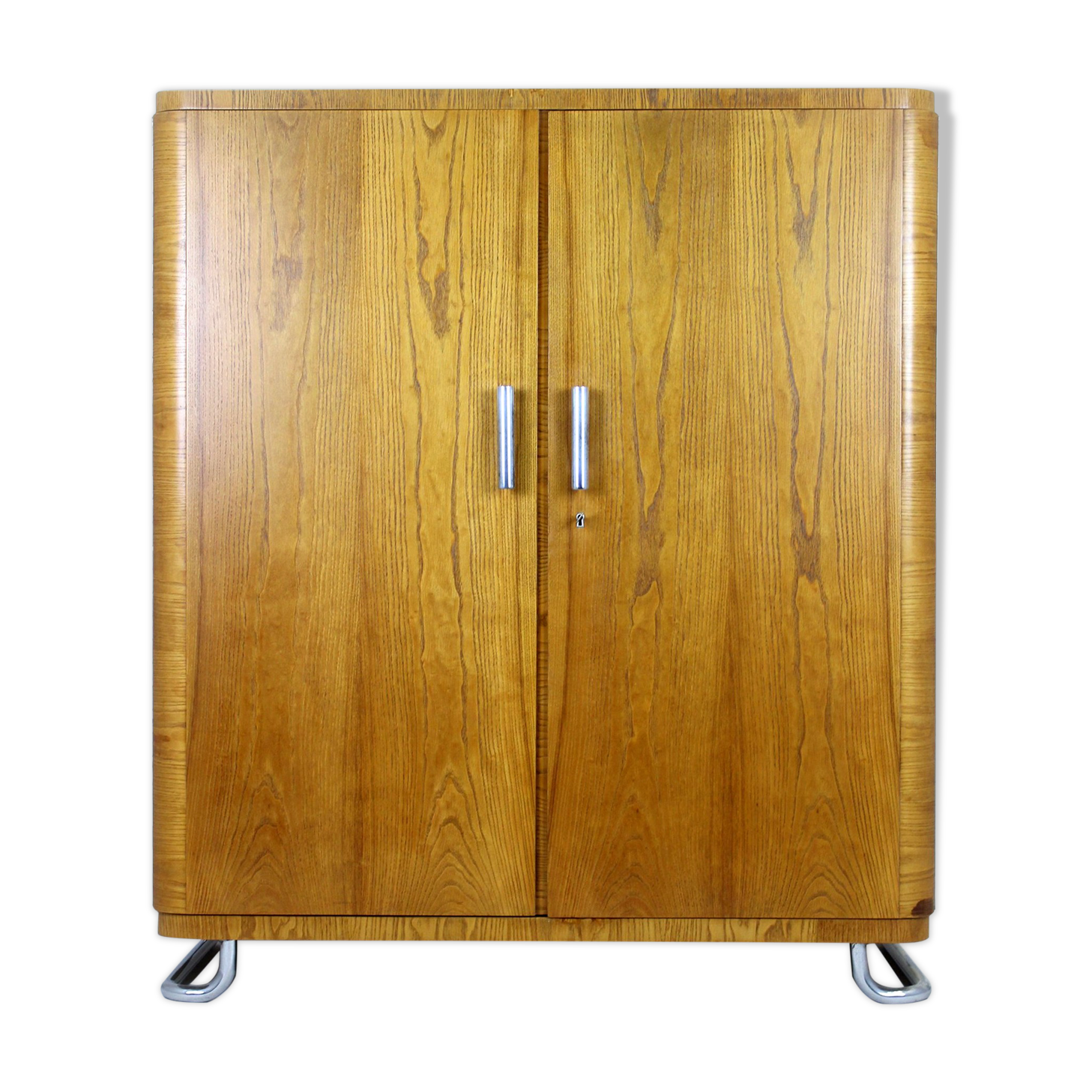 Bauhaus chromed tubular steel wardrobe, 1930