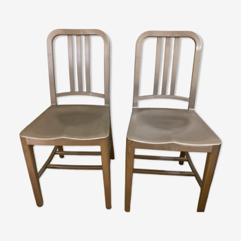 Genuine emeco navy outdoor chairs