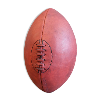 Vintage style leather rugby ball
