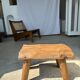 Stool in blond teak