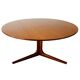 Danish Design Coffee Table Round Teak Bernhard Perdersen 1950s 60s Midcentury