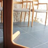 Danish table and 6 chairs set, by Niels Moller, 1960