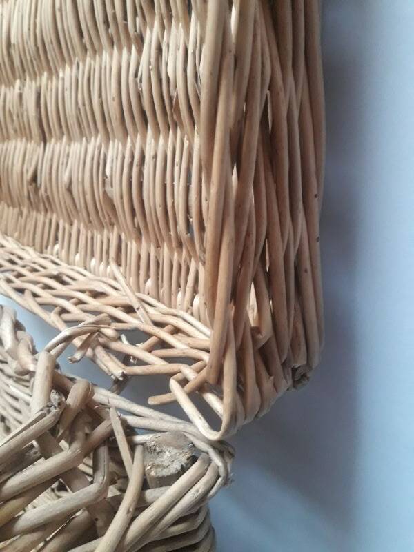Wicker trunk L75xH53xD48 vintage
