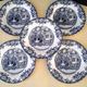 5 dessert plates in English porcelain by Johnson Bros