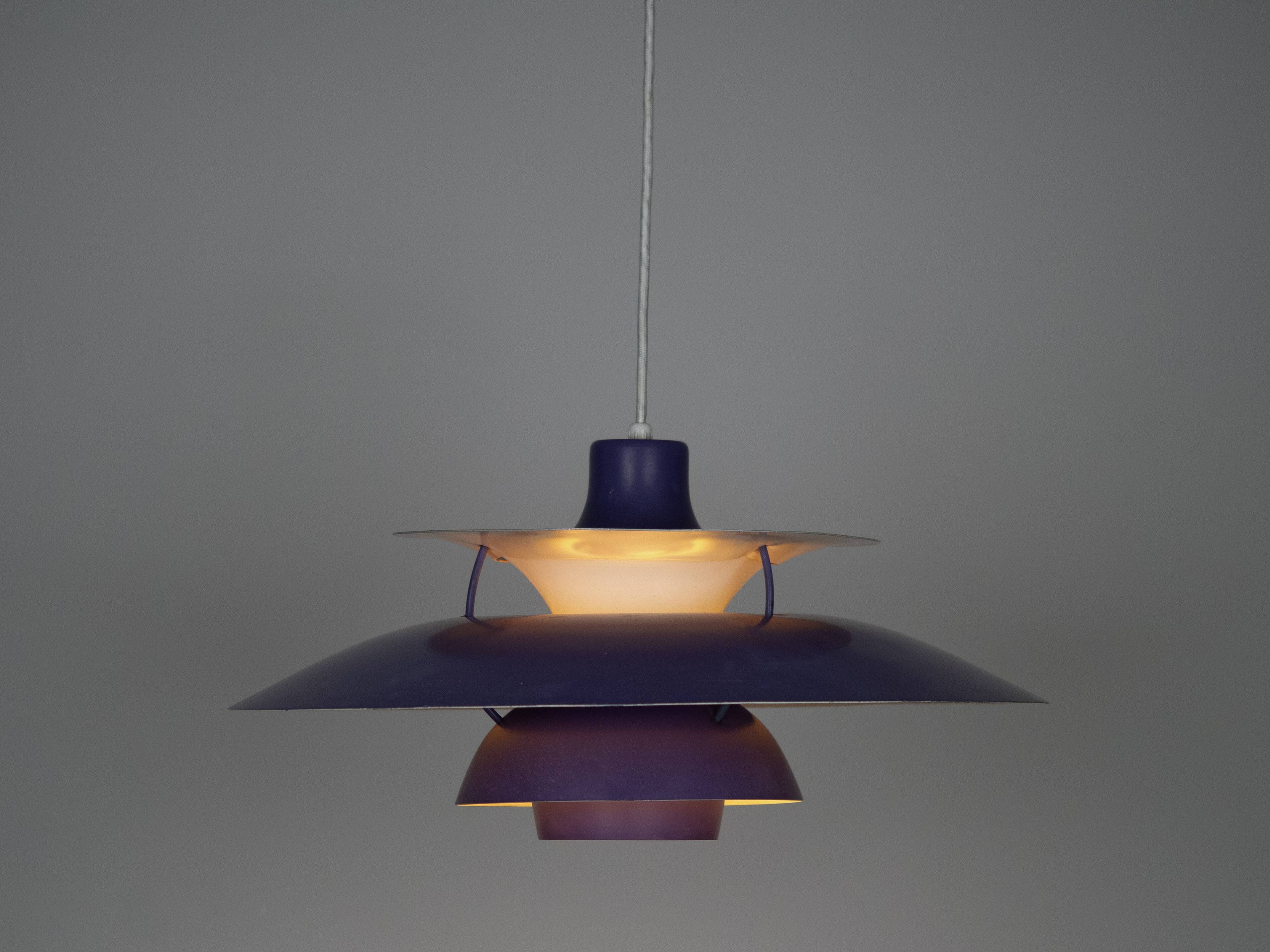 Danish vintage pendant lamp PH 5 by Poul Henningsen, Louis Poulsen, 1958