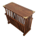Rosewood and brass magazine stand table