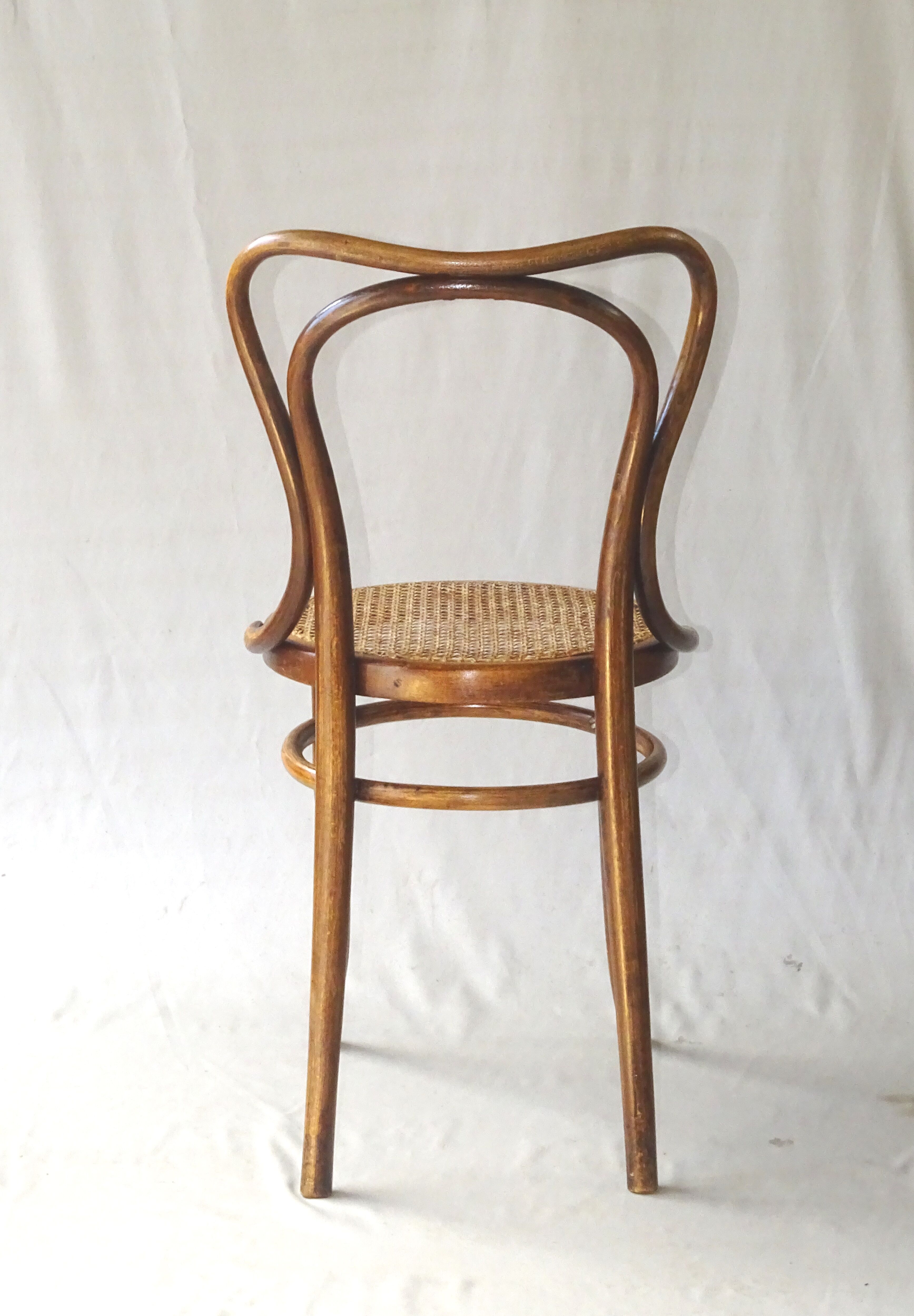 2 bistro chairs from kohn around 1900