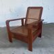 RARE MAHOGANY ARMCHAIR AND CANNAGE - FRANCE 40S