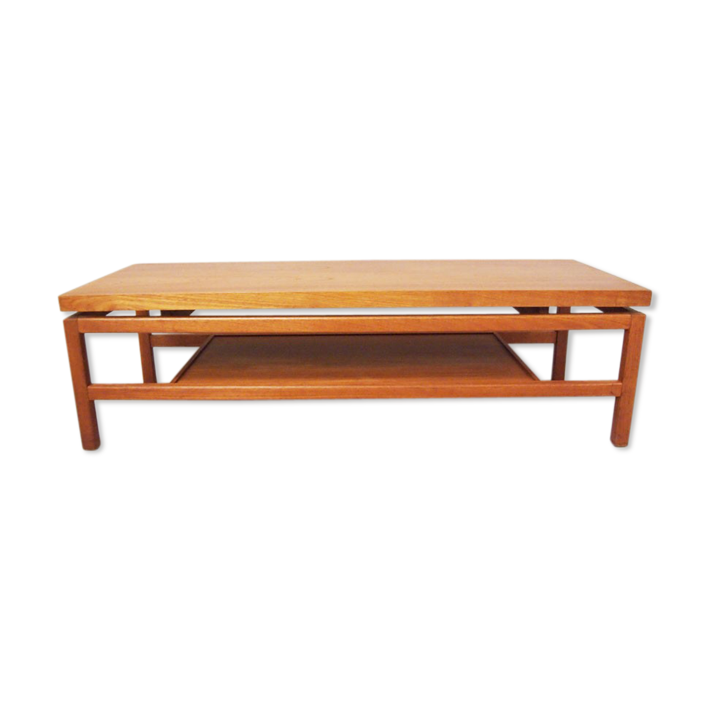 Scandinavian light teak coffee table