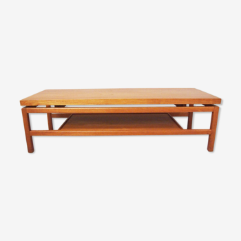 Scandinavian light teak coffee table