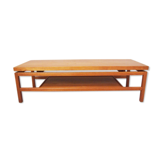 Scandinavian light teak coffee table