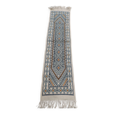 Hand-woven natural wool hallway rug