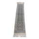 Hand-woven natural wool hallway rug