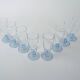 Set of champagne glasses, Italian design, 1980s, production: Italy