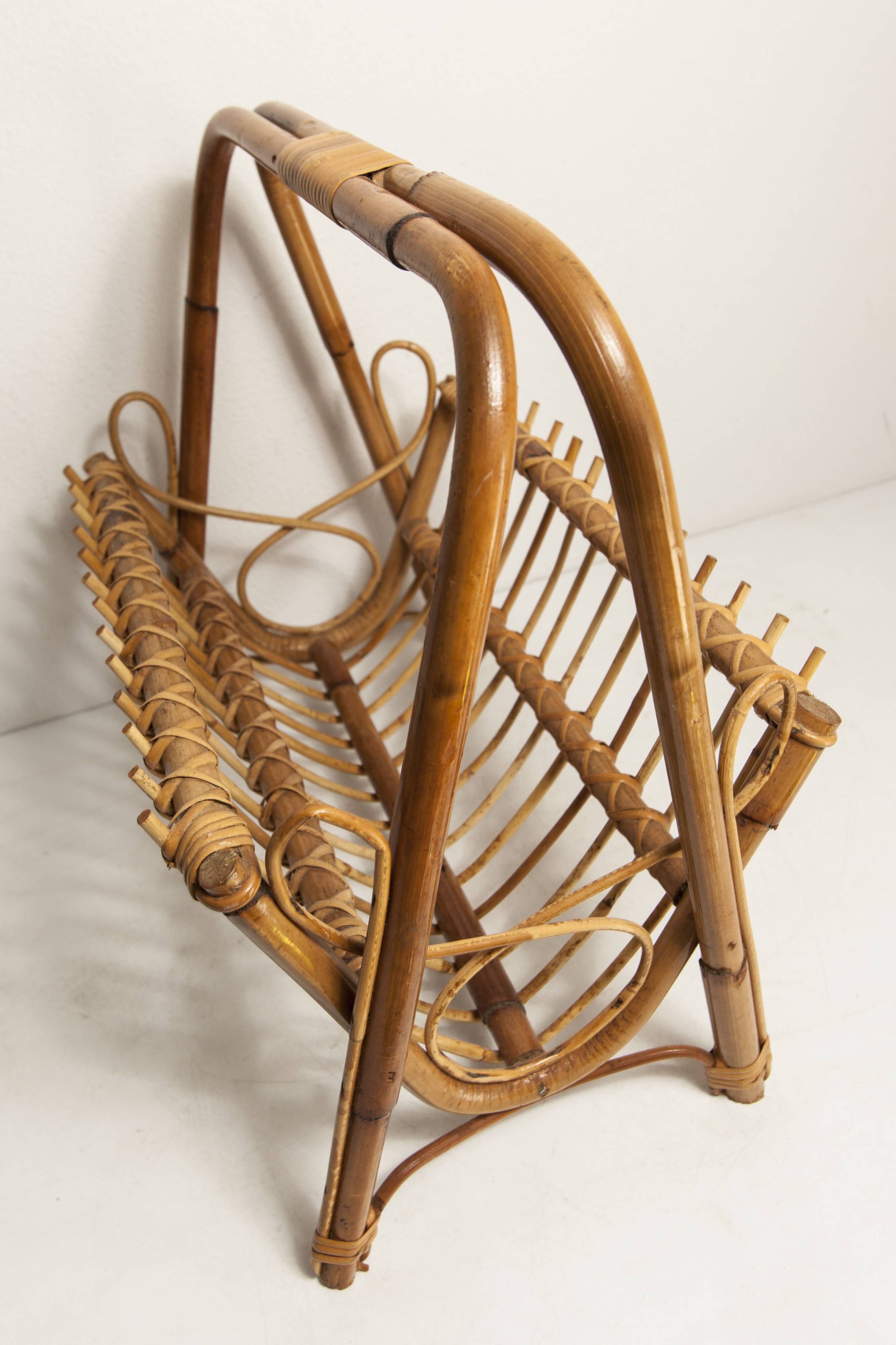 Bamboo magazine rack 1960