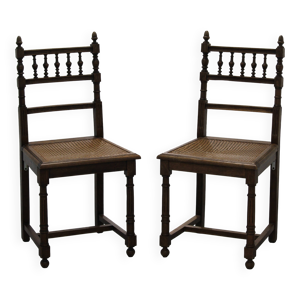 paire de chaises cannées