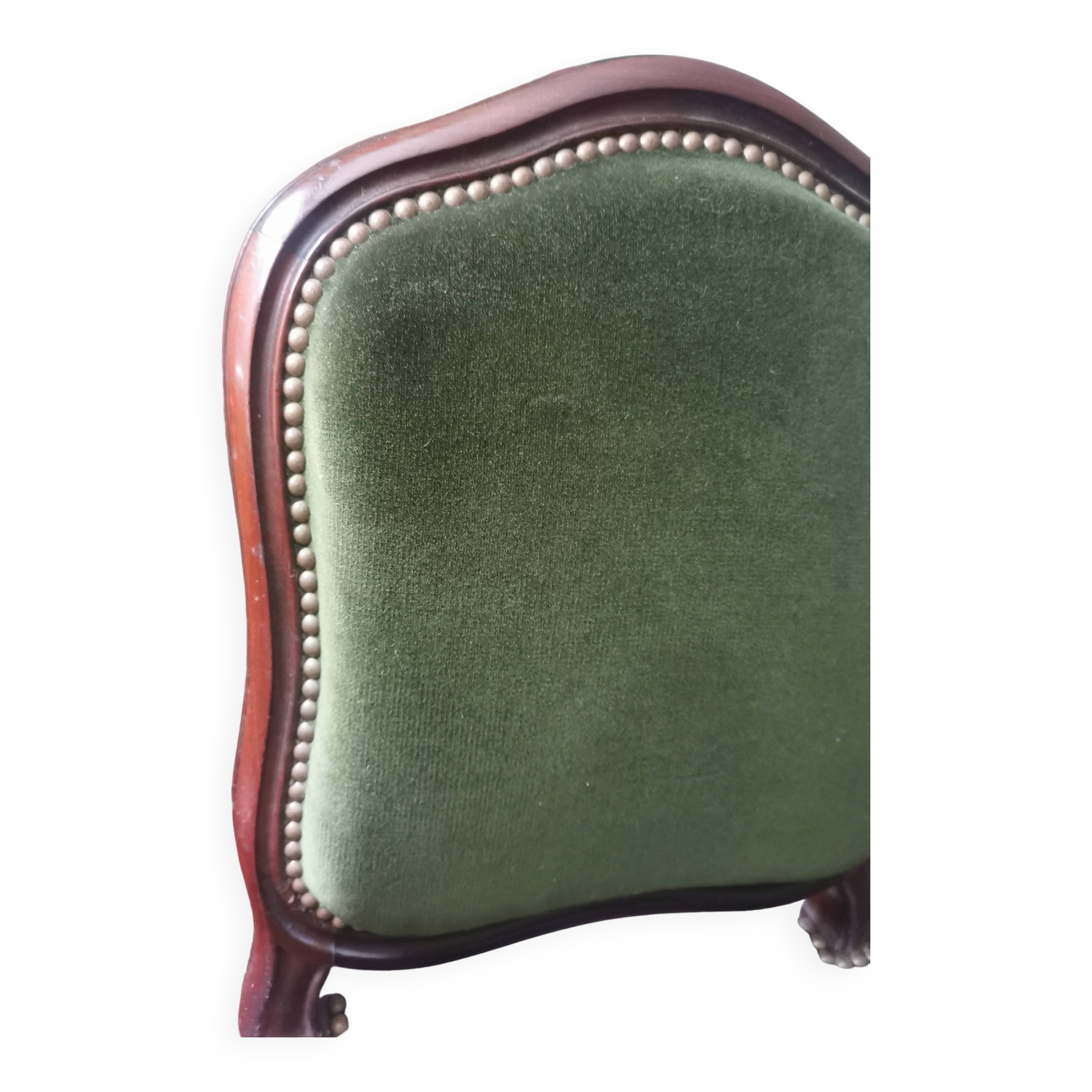 Two empire velvet chairs