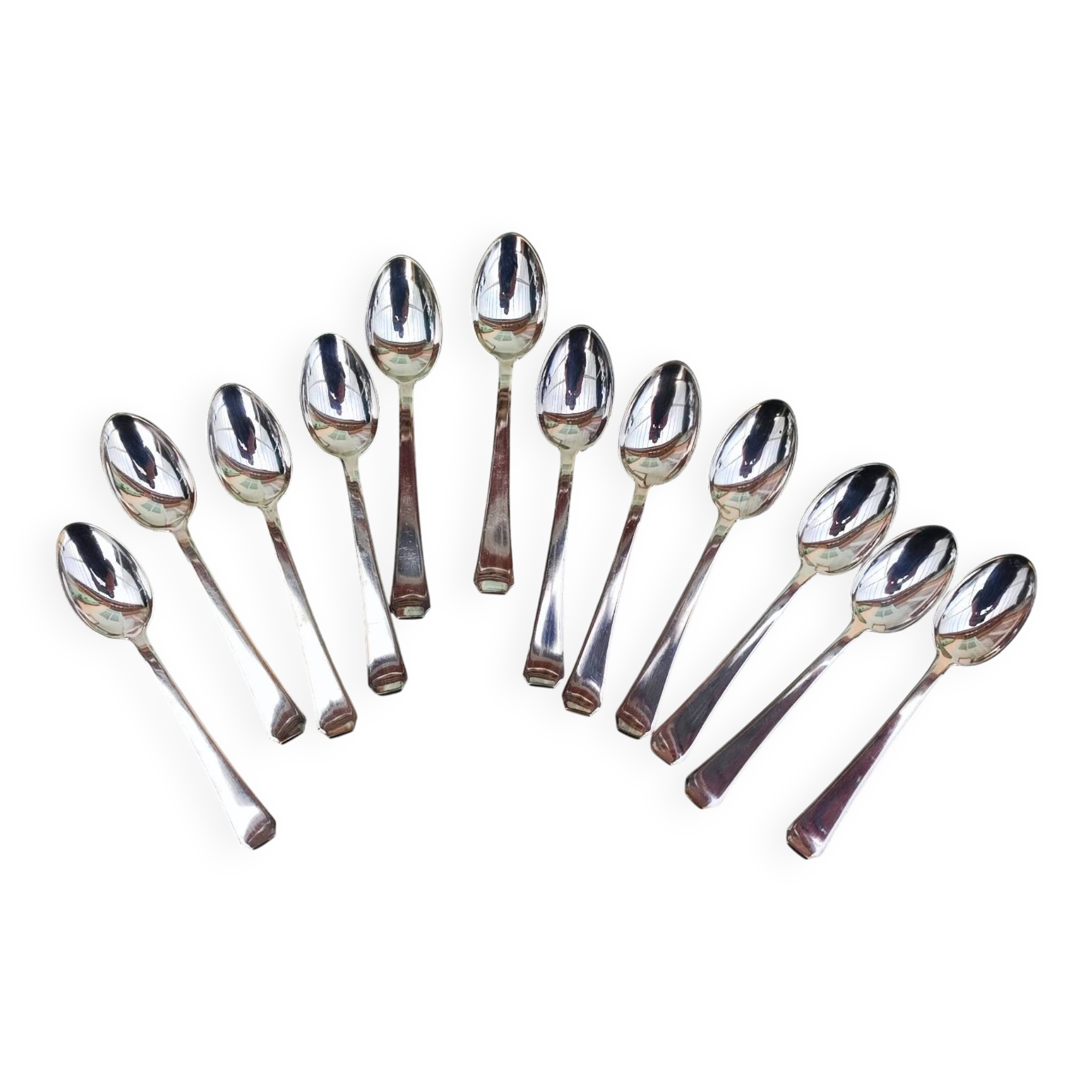 12 sterling silver wmf teaspoons