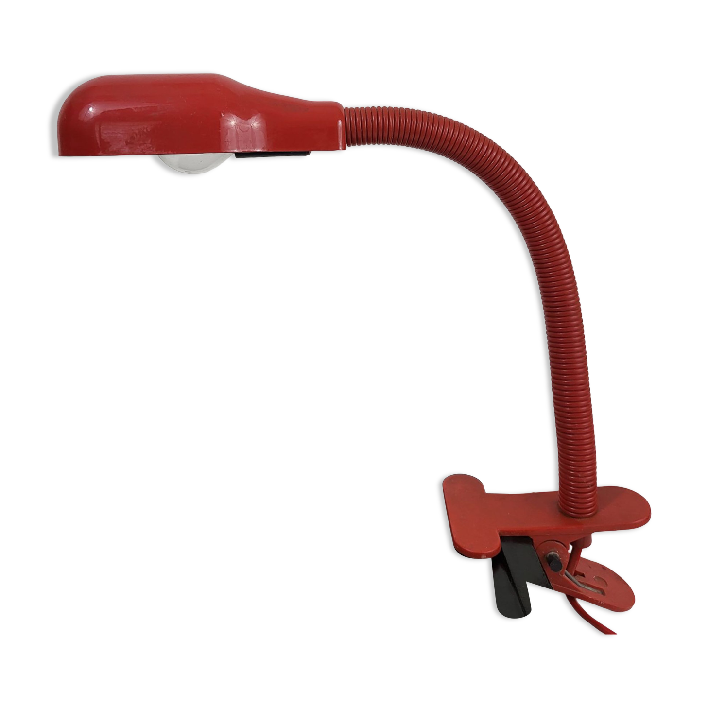 Vintage metal desk clip lamp