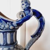 salt-glazed stoneware jug in German style, made by the prestigious house