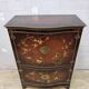 Vintage Chinese red and gold cabinet with flowers and birds (lacquer cabinet)